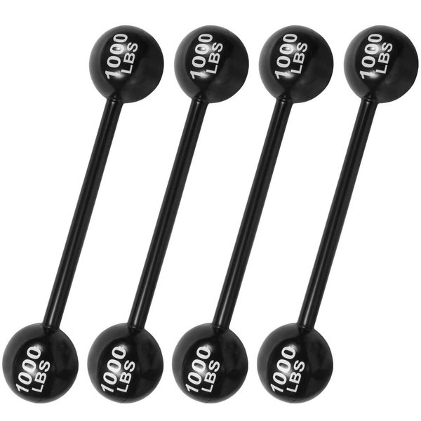 4PCS Giant Inflatable Dumbbell Barbell - Carnival Circus Birthday/Halloween Party Decorations Supplies Cosplay Props - Blow Up Costume Photo Booth Props Accessory