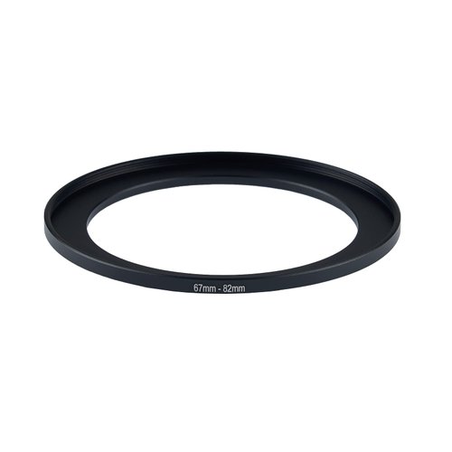 67mm Lens to 82mm Camera Lens Adapter 67mm to 82mm Step Up Ring Adapter Ring for All Brands of UV ND CPL, with Premium Lens Wiping Cloth 2 Pack (67mm-82mm)
