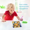 Libfx Diamond Art Kits for Kids with Frame Diamond Art for Kids Girls Boys Beginners Arts and Crafts for Kids Ages 8 9 10 12 Christmas Birthday Gifts (Tiger)