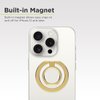 PureGear Magnetic Phone Grip, Magnetic Phone Ring Stand, Magnetic Phone Ring Holder for MagSafe iPhone 16, 16 Pro, 15, 15 Plus, 14, 14 Plus, 14 Pro, 14 Pro Max, 13, 12, Adjustable Kickstand (Gold)