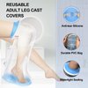 YUNCHI Waterproof Leg Cast Cover for Shower Adult with Non-slip Bottom, Reusable Watertight Cast Protector for Shower Leg for Ankle, Foot, Knee Injuries - Half Leg Covers 28“x14”