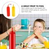 STOBOK 2Pcs Fake Mustard and Ketchup Bottle Funny Fake Salad Dressing Bottle Prank Toys Phoney Condiment Squirt Bottle Toy for Adults Kids Halloween Party