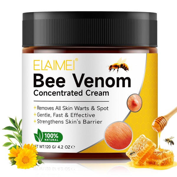 Bee Venom Skin Restoration Cream,Bee Venom Concentrated Cream,Deeply Nourishes the Skins and Reduces Skin Blemishes-Quickly Smoothing and Moisturizes the Skin-120G