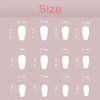 Glitter Rhinestones Press on Nails Medium Square Fake Nails Glossy Gradient False Nails Design Reusable Artificial Acrylic Nails Full Cover Stick on Nails Natural Glue on Nail for Women Charm Manicure