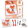 Boqin DIY String Art Kit - Cute Fox Craft Kit with String Art Patterns, Pushpins, Crafting Supplies, String Art Kit for Kids Gift for 9-12 Girls Unique Gift for Home Wall Decorations