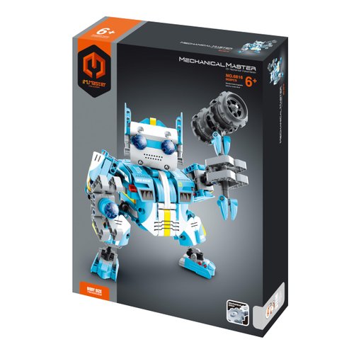 Dakott STEM Mechanical Engineering Building Toy,Cyborg Soldier Building Blocks Take Apart Toy, 502 Pcs DIY Building Kit, Learning Engineering Construction Toys