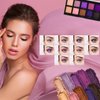 Profusion Cosmetics Violets 10 Shade Eyeshadow Palette, Glows Elegance and Sophistication With Captivating Vibrant Colors Achieve Stunning Eye and Rise Your Makeup Routine With Premium Beauty Tool