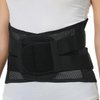 NeoTech Care Adjustable Double Pull Lumbar Brace/Lower Back Belt, Black, Size XXXL