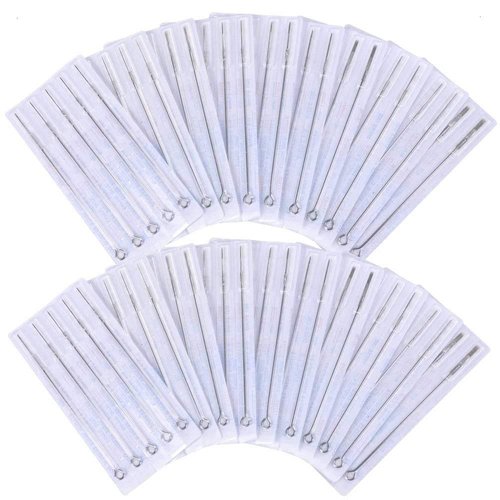 Pirate Face Tattoo PFT 100 pcs Assorted Tattoo Needles - Round Liner, Round Shader, Magnum Needle - 100pk by Pirate Face Tattoo