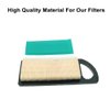 MOWFILL 2 Pack 697153 Air Filter Replace for BS 697014 697634 698083 794422 795115 797008 OEM Air Cleaner Cartridge with 697015 Pre Filter Fits Lawn Mower Air Cleaner Element