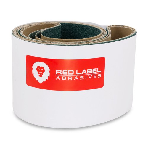 Red Label Abrasives 4 X 48 Inch 80 Grit Metal Grinding Zirconia Sanding Belts, 3 Pack