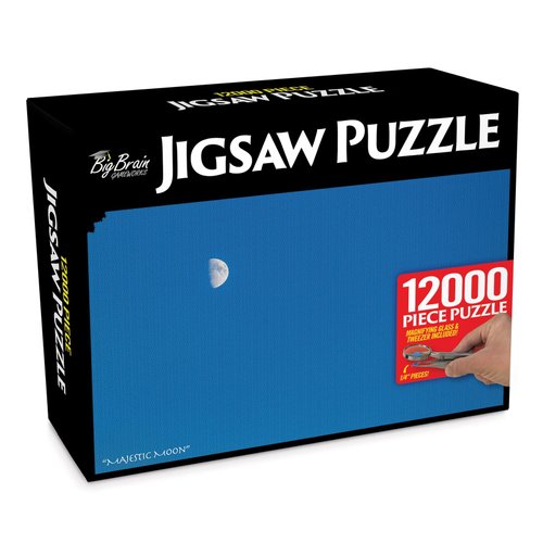 Prank-O 12,000 Piece Jigsaw Puzzle Prank Gift Box - White Elephant Gifts for Adults, Empty Box, Gag Gift Box for Puzzle Lovers, Joke Gifts for Christmas, Holidays, Parties