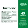 Nature's Bounty Turmeric Pills and Herbal Health Supplement, Antioxidant Health, 538mg, 45 Capsules