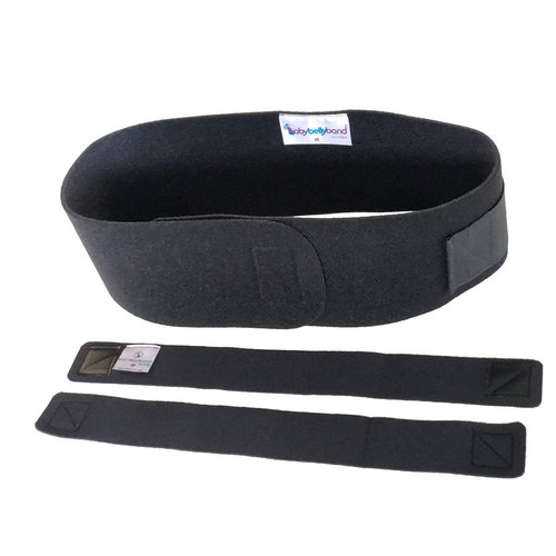 CABEA Babybellyband Original 3-in-1 Pregnancy Belly Band with Groin Straps, Belly Band for Postpartum Care, Pelvic Floor Support, Prolapse, Hernia, and Vulvar Varicosities, Made in USA - For 30” to 40” Hips (Small)