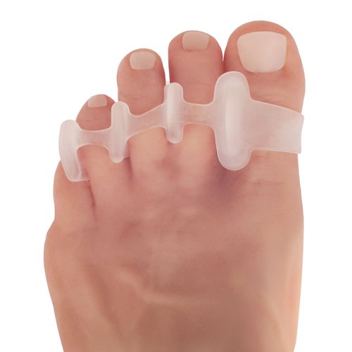 Dr. Frederick’s Original Gel Toe Spreaders - 2pcs- Gel Toe Spacers - Bunion Toe Separators - Temporary Bunion Corrector - Gel Orthotic for Overlapping Toes - For Men/Women - One Size