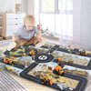 Jenilily Traffic Road Signs Toys & Construction Play Mat for Vehicle Set, Play Car Accessories Toys