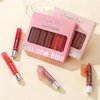 6Pcs Moisturizing Gloosy Nude Lipstick Set, Waterproof Long Lasting Non-Stick Cup 24 Hour Nude Mauve Red Lip Crayon Pencil Makeup Cosmetic Lip Liner Pen Set for Women Christmas Gifts (Lip Crayon B)