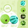 HIPPIH Dog Puzzle Toy 2 Pack, Interactive Dog Toys for Treat Dispensing, Durable Puppy Toys for Teething, Dog Treat Ball for Teeth/Slow Feeder/IQ Training/Playing, Blue-2.75‘’, Green-3.14‘’