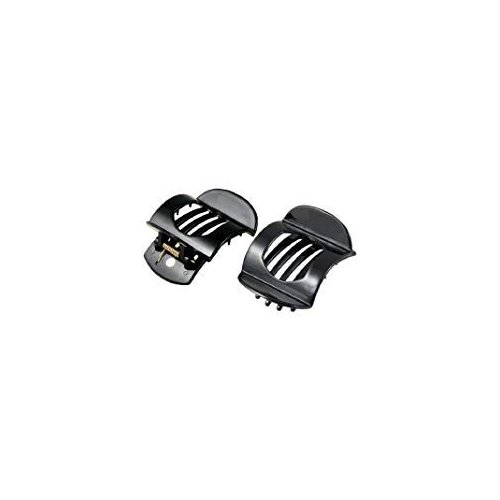 JDYYICZ Black Plastic Barrette Hairpin Clamp Hair Claw Clip 2 Pcs for Ladies