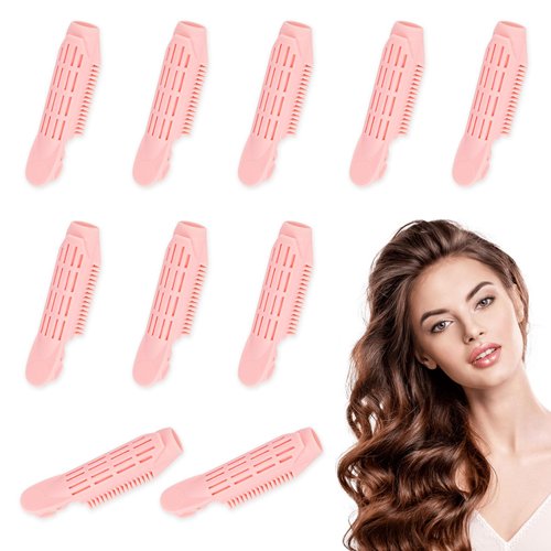 Volume Hair Clips, Hair Rollers with Clips for Volume, Root Clips for Curly Hair Volume, Instant Hair Volumizing Clips DIY Hair Styling Accessories for Women, Pink