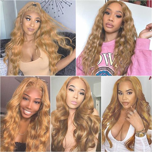 24 26 28 inch Honey Blonde Bundles Blonde Human Hair Bundles P27/613 Body Wave Human Hair Bundles Two Tone Blonde Mixed With Honey Blonde Bundle Human Hair Extensions