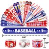 48 Baseball 24PCS Baseball Temporary Tattoos Sticker 24PCS Slap Bracelets Perfect for Themed Birthday Party Favors Baby Showers or Classroom Rewards Ideal Decor and Gifts for Girls and Boys