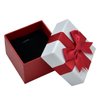 Paialco Jewelry Package Paper Gift Box Red Ribbon Bow-Knot 3-Inch by 3-Inch