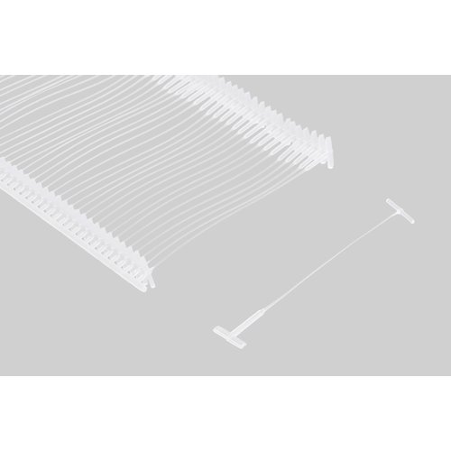 GILLRAJ Tagging Gun Pins 2 Inch Size 5000pcs Standard Clear White Color Fasteners Attachments Barbs Plastic Refills 50 Tacks Per Clip