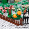 Plants Flowers Building Blocks Accessories, Tree Botanical Parts and Pieces Set, Garden Forest Jungle Farm Park Bricks Toys with Animals