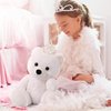 Tezituor White Teddy Bear Stuffed Animal, Cute 18 inch Stuffed Teddy Bear for Girlfriend Kids, Soft Plush Bear Stuffed Animal Valentine's Christmas Birthday Gifts