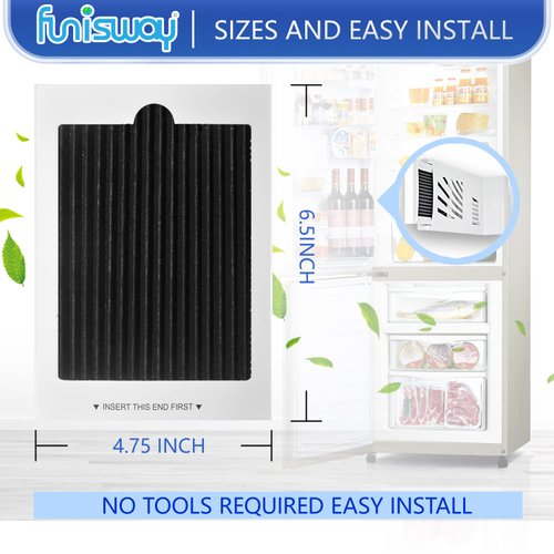 Refrigerator Air Filter Replacement 6 Pack - Carbon Activated Filter Compatible with Frigidaire & Electrolux Pure Air Ultra Reduce Odors for EAFCBF, PAULTRA, RAF1150, 242047801, 242047804,242061001