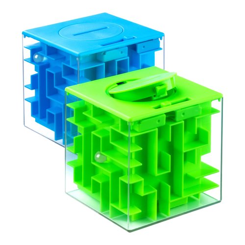 iKeelo Money Maze Puzzle Box (2 Pack) for Kids and Teens, Make Cash Gift Giving More Fun