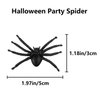 JIALWEN 50PCS Realistic Halloween Plastic Spiders Small Size Black Spiders Toys Fake Spiders Prank Props for Halloween Party Decorations