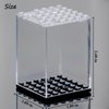 15PCS Minifigure Display Case for Lego Minifigure Clear Acrylic Building Block Display Box Storage for Action Figures Blocks Stackable Storage Case Gift for Lego Lovers