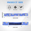 5 Pcs Soccer Headband for Girls Adjustable Football Hairband Non-Slip Soccer Headband for Girl Sport, Soccer Team Headbands Soccer Hair Bands Sports Headbands(White,Black,Rose Red,Blue,Light Blue)