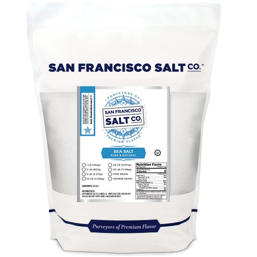 Pacific Ocean Gourmet Sea Salt - 2 lbs. Fine Grain by San Francisco Salt Company
