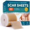 Silicone Scar Sheets, Silicone Scar Tape(1.6"x 120" Roll-300CM), Silicone Tape for Scars, Scar Tape for Surgical Scars, Silicone Scar Strips for C-Section, Tummy Tuck, Keloid, and Surgical Scars