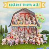 Sunny Days Entertainment Honey Bee Acres Rainbow Ridge Daydreamers Unicorn Family – 4 Miniature Flocked Dolls | Small Fantasy Collectible Figures | Pretend Play Toys for Kids