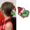 Christmas Hair Claw Clips Xmas Hair Jaw Clips Strong Hold Nonslip Hair Clips Christmas Green Cartoon Pattern Hair Barrette Cute Acrylic Hair Claws Xmas Hair Accessories for Women Girls