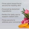 Plant Therapy Facial Serum Trio Set 1 oz each, Vitamin C & Hyaluronic Acid, Rose with Bakuchiol & Tea Tree with Niacinamide, Reduces the Appearance of Fine Lines & Wrinkles