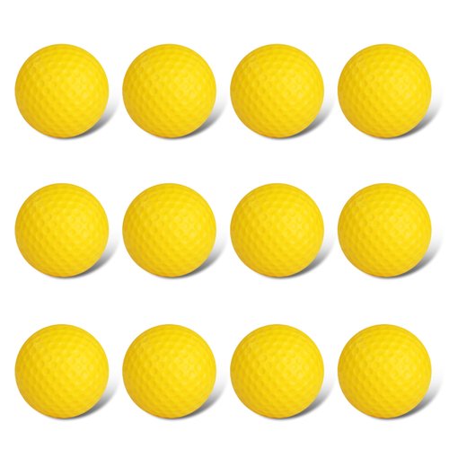 BIRDIEBLAST Foam Golf Practice Balls 12 Pack or 24 Pack, Realistic Feel and Limited Flight Golf Balls for Indoor or Outdoor (12)