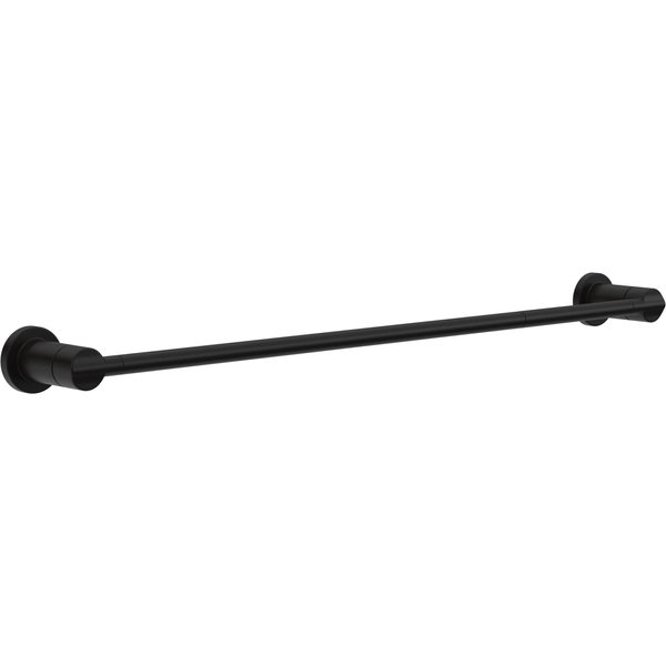 DELTA FAUCET NIC18-MB Nicoli 18-in Wall Mount Towel Bar with 6-in Extender Bath Hardware Accessory in Matte Black