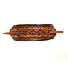Leather Hair Barrette with Stick…. Unique Design Ponytail Holder for Women….. Hand Tooled Hair Clip….. Choice of 3 Colors #BT 2019