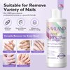 SAVILAND Nail Polish Remover: 250 ML Effective Nail Polish Remover Safe & Gentle Gel Remover for Nails for All Nail Art Enthusiasts Nails Removal Expert Level Nail Care Home Travel Use
