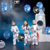 Space Party Balloons, 12 Inch Outer Space Themed Party Decorations Supplies Blue Black Confetti Latex Balloons Astronaut Planet Helium Balloons for Kids Boys Space Theme Birthday Baby Shower Party