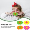 NUOBESTY 20PCS Plastic Lip Shaped Whistles Blowing Lip Whistles Loud Crisp Sound Whistle Noisemakers for Party Favors(Random Color)