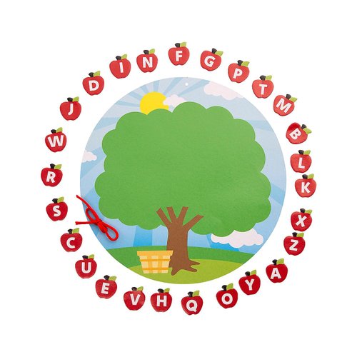 Fun Express Alphabet Apple Tree Craft Kit - Makes 12