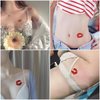 83 Pcs Valentine's Day Red Lips Heart Temporary Tattoo Stickers Sexy Red Lips Kiss Waterproof Fake Tattoos Suitable for Valentine's Theme Party Face Body Funny Makeup Temporary Tattoo Stickers