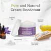 Purelygreat Cream Deodorant, Aluminum-Free, Deodorant Cream for Lasting Odor Control, Vegan, Cruelty-Free Natural Deodorant for Women, Contains No Chemicals, Parabens, or BPA, Lavender Scent, 1.76oz