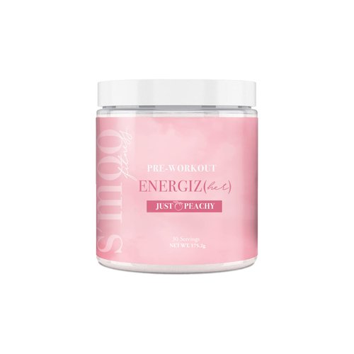 S'moo ENERGIZ(her) Pre Workout Supplement - Preworkout Energy Powder - 30 Servings, Just Peachy